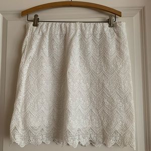 J. Crew White Lace Skirt - size 4